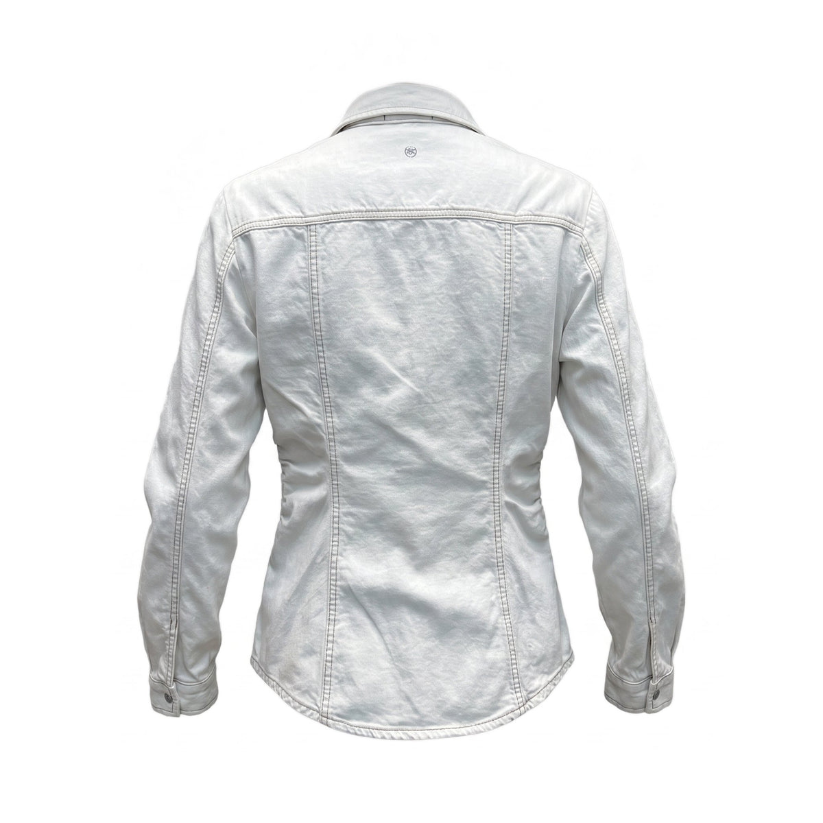 Sstore Camicia in Jeans Please Slim Fit con Fianchi Arricciati - Panna - foto 1