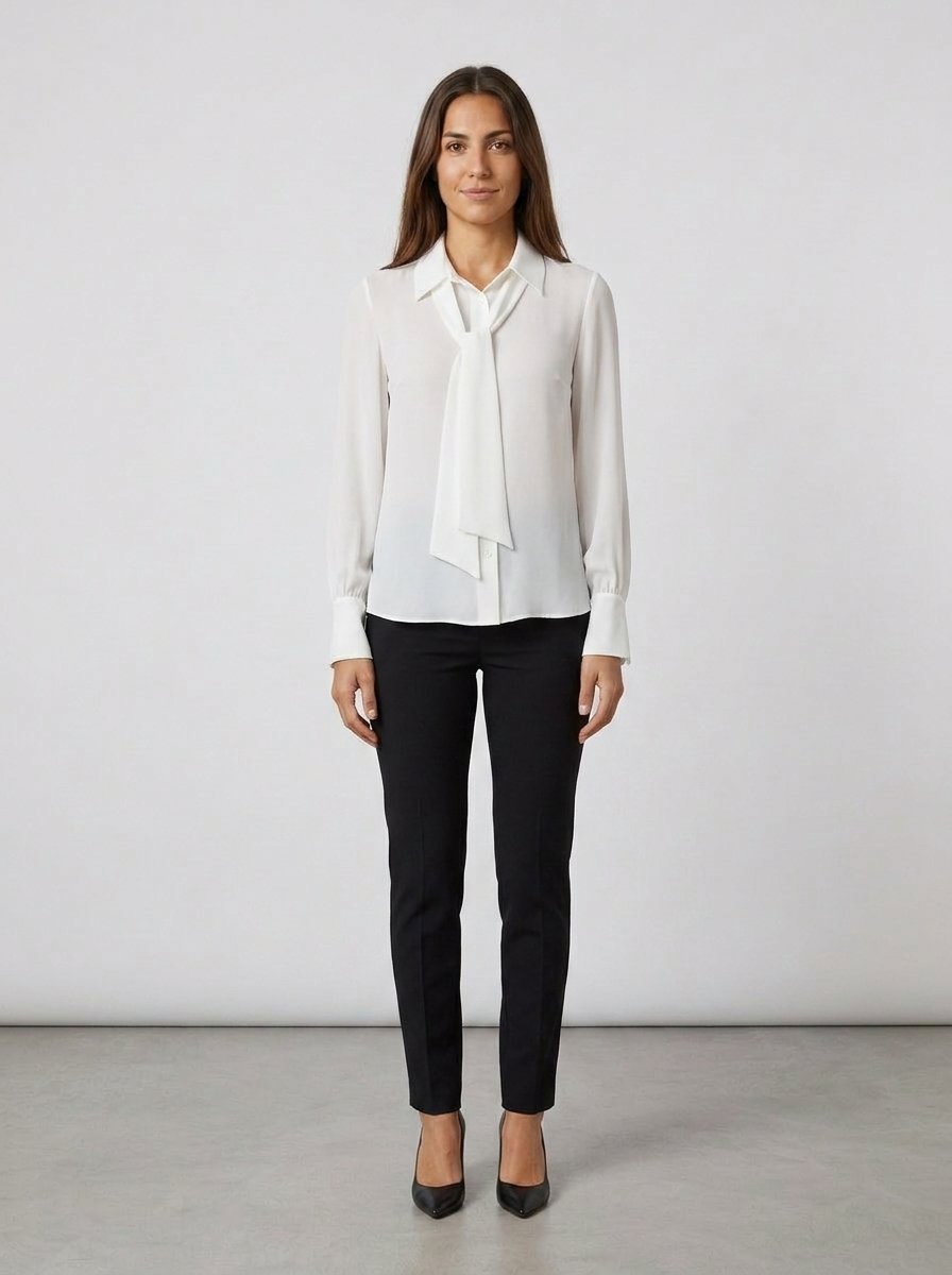 Sstore Camicia ZAHJR manica Lunga - Panna - foto 3