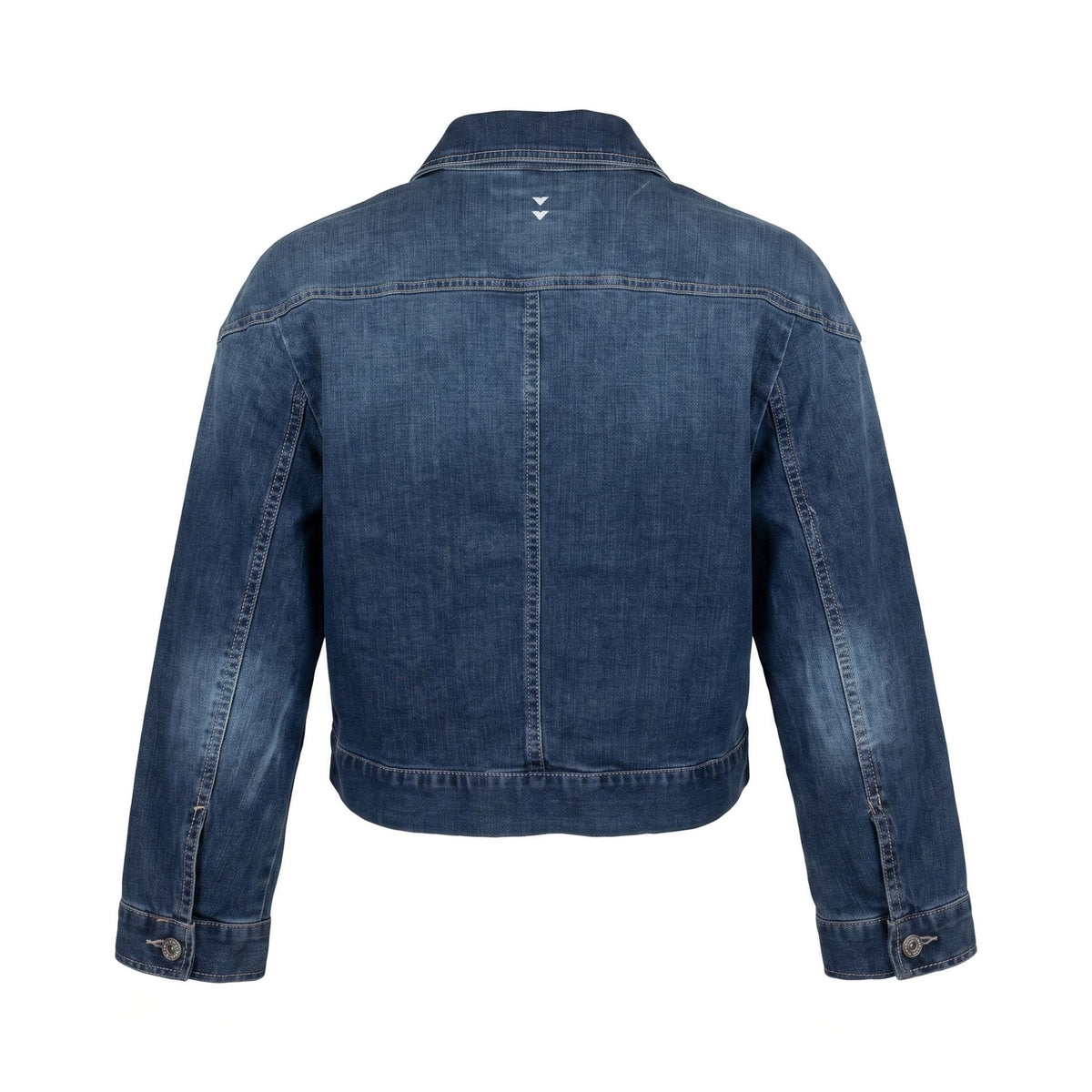 Sstore Giubbotto Jeans Corto Please Donna con Taschini - Effetto Vintage - foto 2