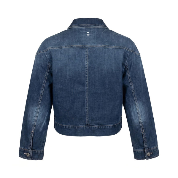 Sstore Giubbotto Jeans Corto Please Donna con Taschini - Effetto Vintage - foto 2