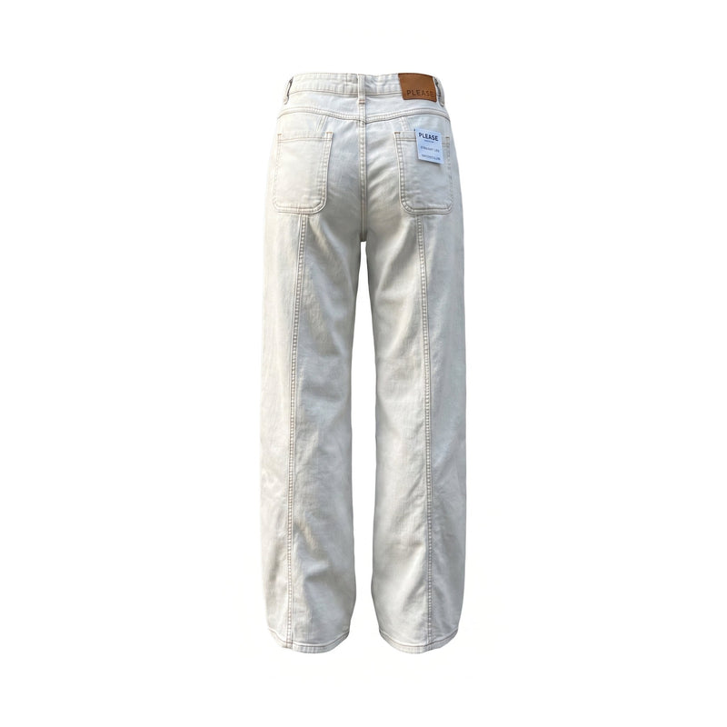 Sstore Jeans Please Straight Leg in Denim - Panna - foto 2
