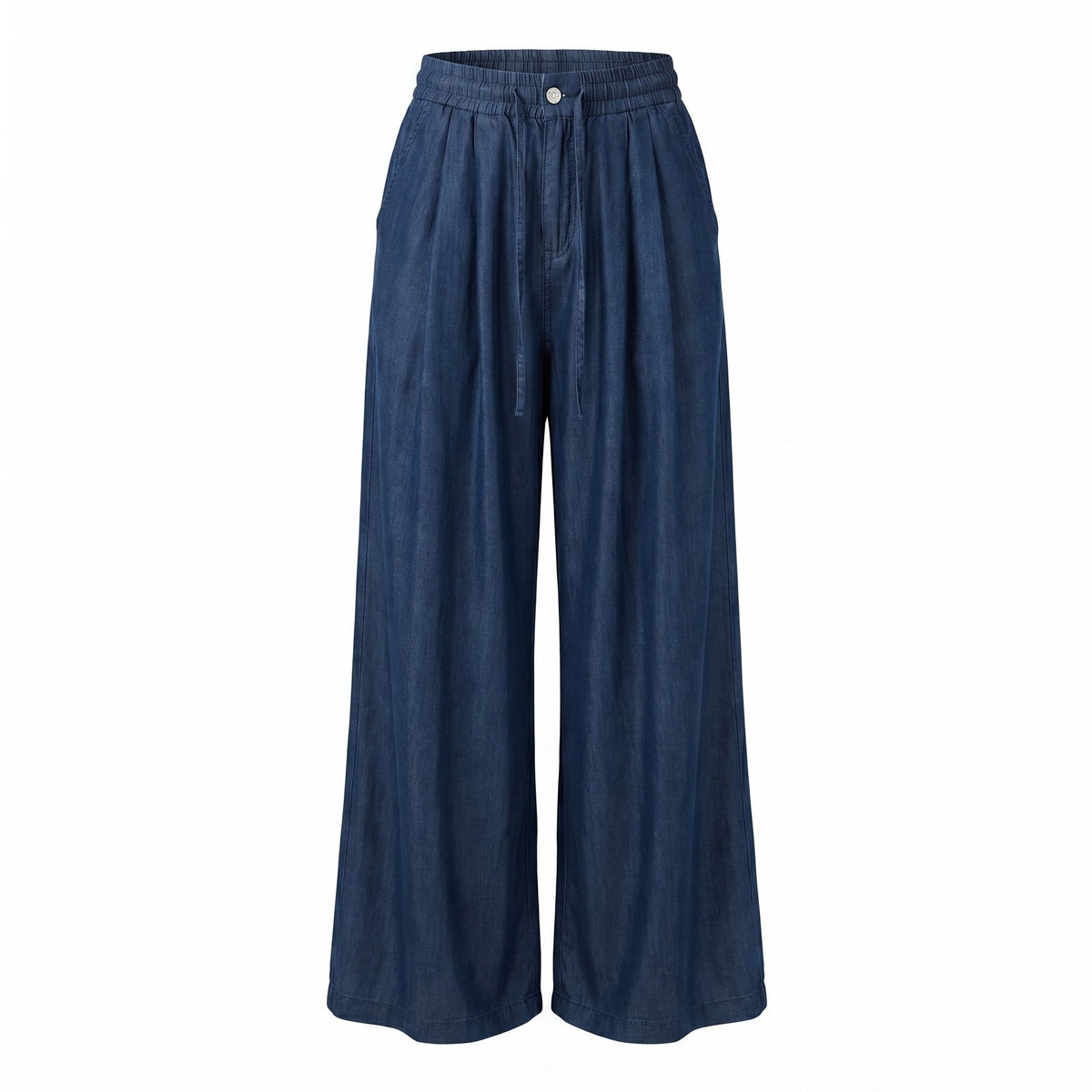 Sstore Pantaloni a Palazzo con Elastico in Vita - Blu - foto 1