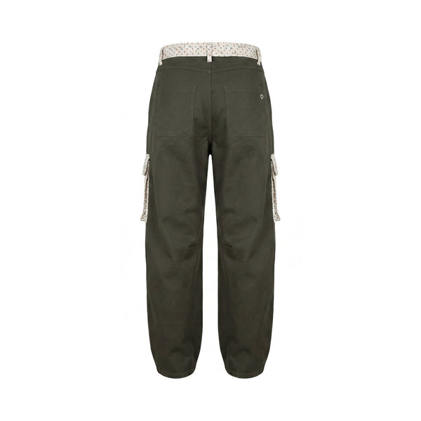 Sstore Pantaloni Cargo Please Regular Fit con Dettagli Pizzo Macramè - foto 2