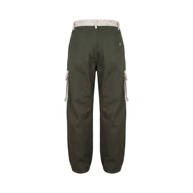 Sstore Pantaloni Cargo Please Regular Fit con Dettagli Pizzo Macramè - foto 2