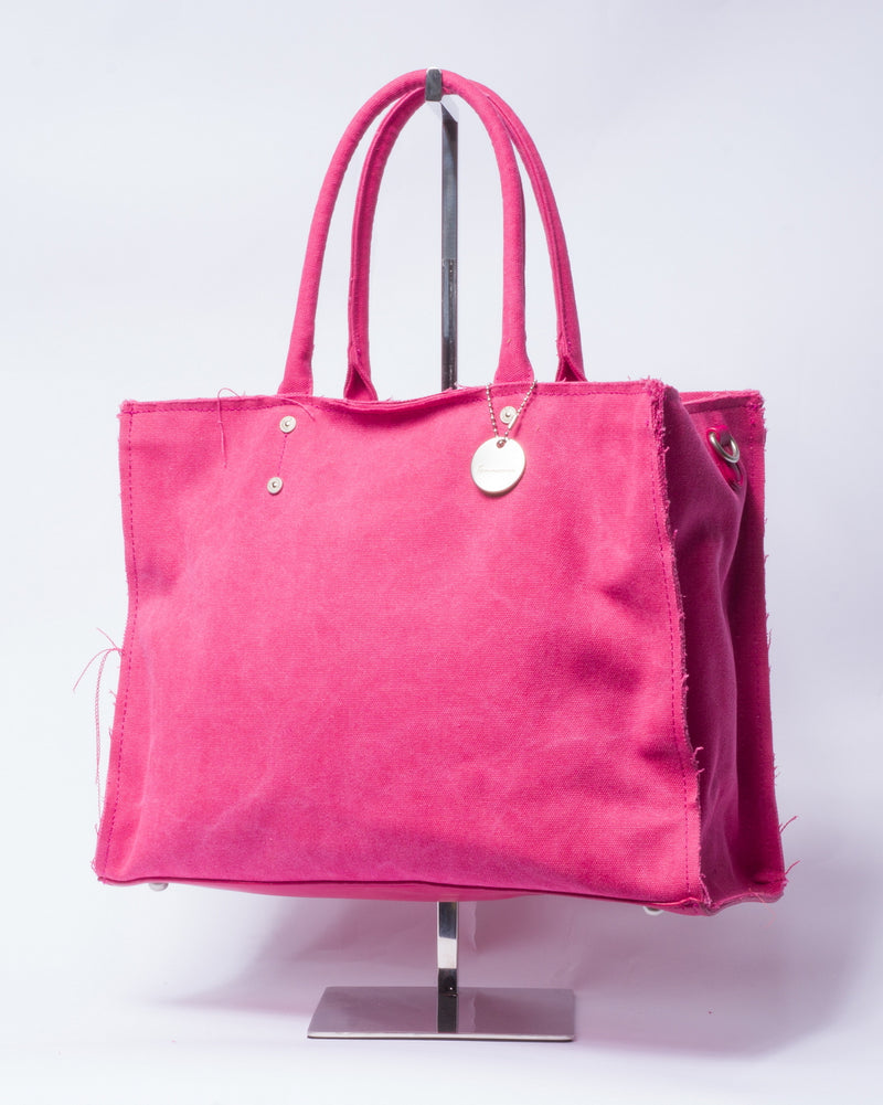 Shopper in Tela- Fucsia