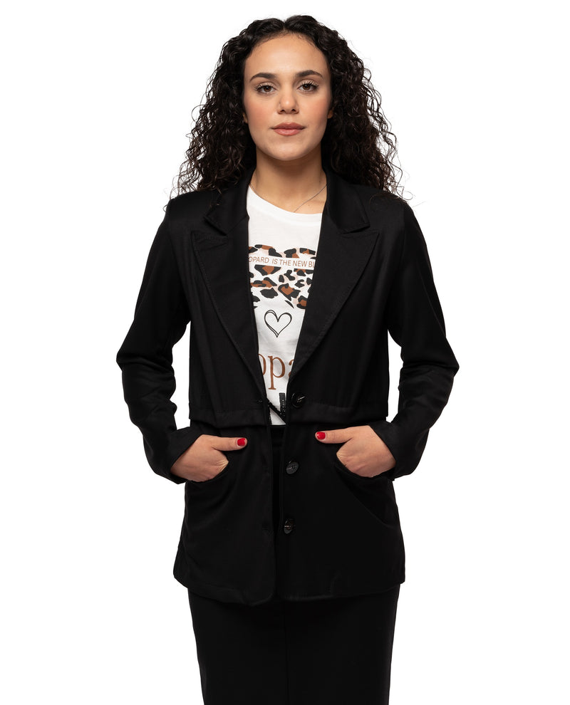 immagine-2-sstore-giacca-elegante-con-taglio-centrale-e-bottoni-grandi-giacche-e-blazer-lu76867_nero