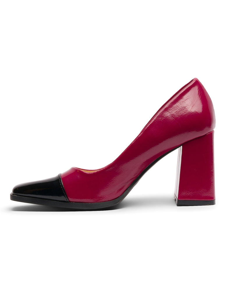 immagine-2-sstore-scarpe-con-tacco-quadrato-largo-8-cm-rosse-con-punta-nera-scarpe-con-tacco-d3-f1