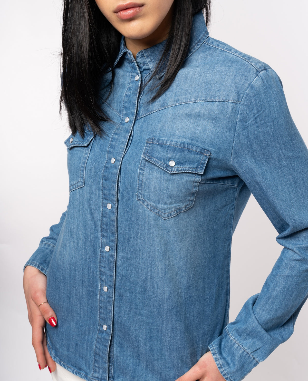 immagine-4-please-camicia-in-denim-please-made-in-italy-modello-texano-blu-chiaro-camicie-e-bluse-c8361midwa_blu